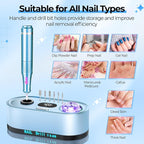 JOSGLOI Electric Nail Drill Professional: 40000RPM Electric Nail File Kit E - Image 5