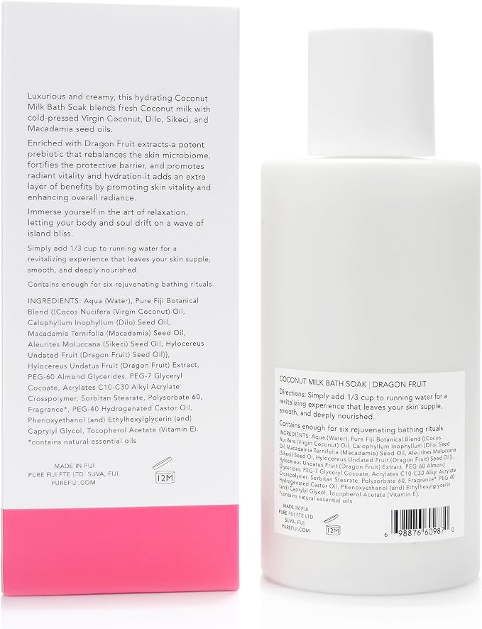 Pure Fiji Coconut Milk Bath Soak, Dragon Fruit - Image 2