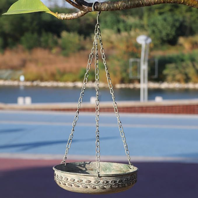 Hanging Bird Bath Hanging Bird Feeder - Image 8