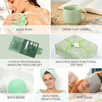 30 Pcs Spa Gifts for Women & Men, Bergamot Jasmine Bath & Body Gift Basket - Image 7