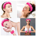 Zkptops Spa Headband for Women Sponge Makeup Skincare Headband Washing Face - Image 4