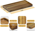 WEENSON Acacia Wood Bathroom Vanity Tray - Image 3