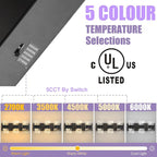 Modern LED Bathroom Light Fixtures Dimmable 3-Light Black Vanity Light - Image 3