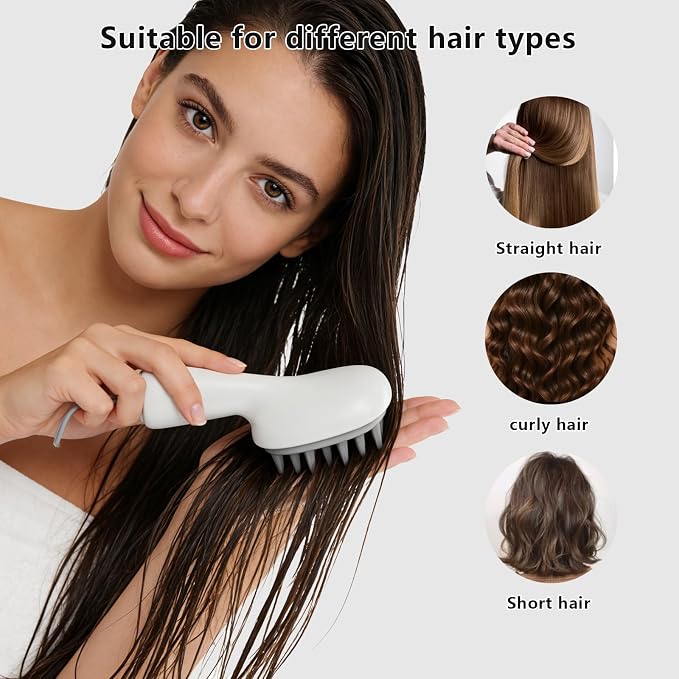 Scalp Massager with Long Handle Hair Growth, Soft Silicone Scalp Scrubber - Image 3