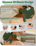 Siaasoo Neck Massager, Bionic Heated Massager, Electric Deep Tissue 3D Kneading - Image 3