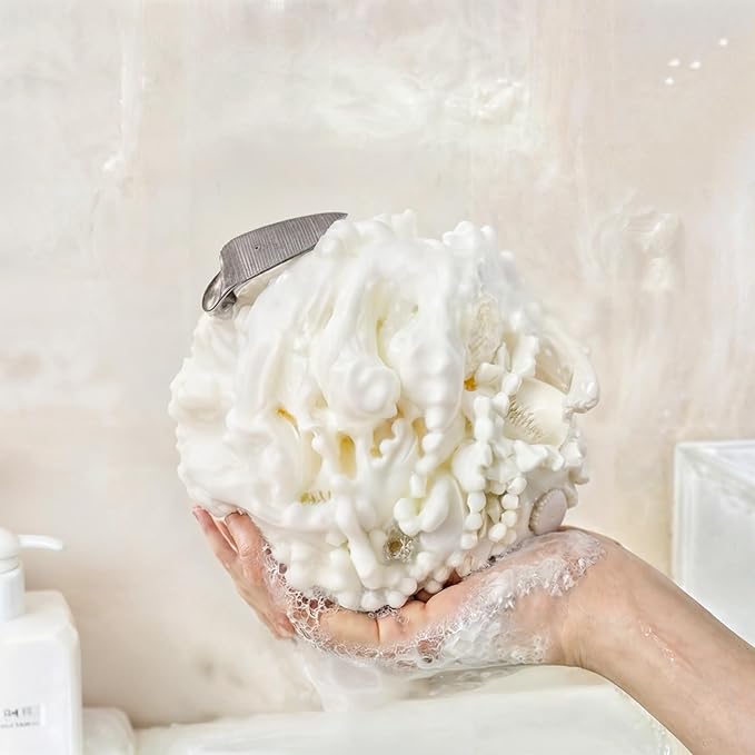 Large Luxurious Bath Ball Loofah Sponge Pouf Puff Mesh by Unknown