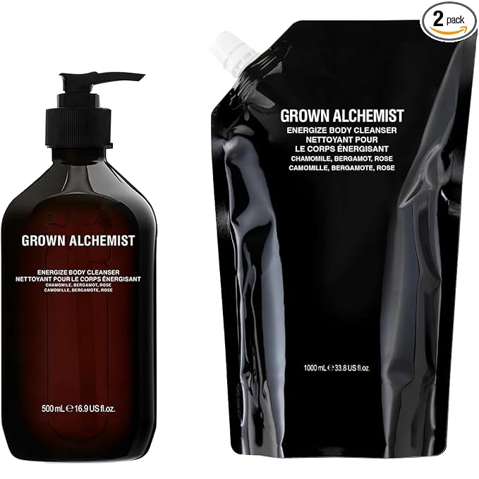 Grown Alchemist Energize Body Cleanser Set + Refill by GrownAlchemist