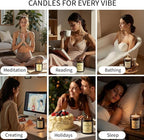 Coconut Vanilla Scented Candles, 7oz Soy Wax Candle, Long Lasting Aromatherapy - Image 6