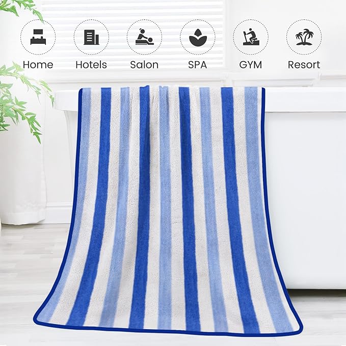 JML Bath Towels, Large Microfiber Towel Set, Ultra Soft, Super Absorbent - Image 7