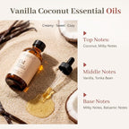 Vanilla Coconut Essential Oil for Diffusers & Candle Making, 118ml Large Bottle - Image 2