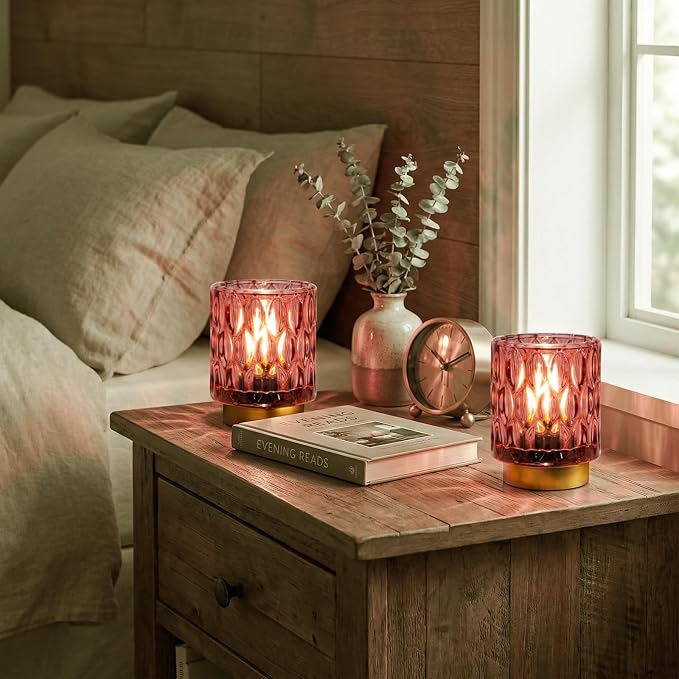 Battery Operated Table Lamps Timer, Mini Crystal Lamp - Image 9