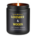 Lavender Woods Candle, 7 oz Scented Candle by Enwhisco