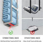Towel Racks for Bathroom, STWWO Towel Storage for Small Bathroom 22inch - Image 3