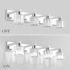Aipsun Crystal Bathroom Vanity Light Modern Vanity Lighting Fixtures Crystal - Image 6