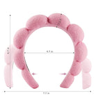 Real Perfection Spa Headband for Washing Face, Skincare Headband Wristband Set - Image 3