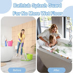 Longer Bathtub Splash Guard for Tub Kids, Bathtub Water Guards Play Shelf for - Image 6