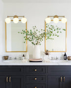 AKEZON Gold Vanity Light for Bathroom, Modern Bathroom Light Fixtures Over - Image 2