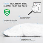 Silk Sleep Mask Eye Cover, 100% Real Natural Eye Mask - Image 4