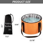 Foot Bath Basin 20L Collapsible Bucket, Portable Foot Soak Tub Feet Soaking - Image 2