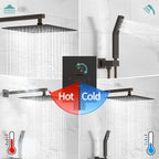 SR SUN RISE Oil Rubbed Bronze Shower System 12 Inches Brass Bathroom Luxury - Image 6