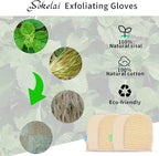Exfoliating Loofah Mitt Shower Gloves - Image 3