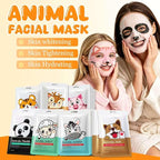 7 Packs Cute Animal Character Design Facial Masks, Deep Hyrating Spa Masks - Image 3