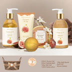 Christmas Gifts for Women Spa Baskets for Women Gift, Warm Caramel & Fig Bath - Image 2
