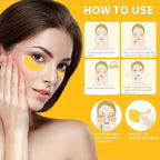 Qyiywim Under Eye Patches 70PCS, 24K Gold Eye Patches - Image 5