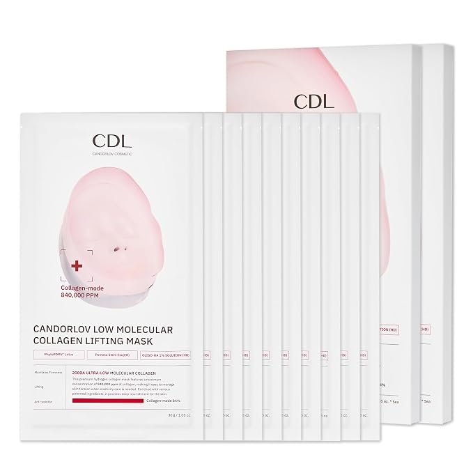 CANDORLOV CDL Low Molecular Collagen Face Lifting Mask by CDL