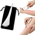2-in-1 Dual-Ended Acupressure Massage Tool, Stainless Steel Gua Sha Scraper & by Unknown