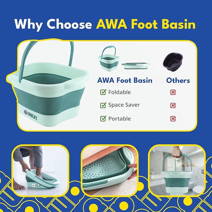 Foot Soaking Tub for Soaking Feet, Collapsible Foot Tub, Foot Bath Soak Tub - Image 5