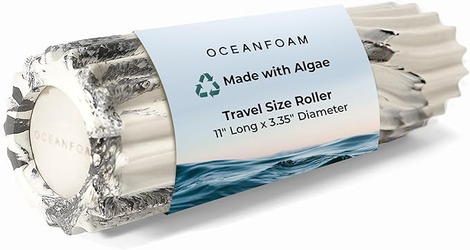Oceanfoam Ripple Travel Foam Roller Firm Mini Foam Roller by Oceanfoam