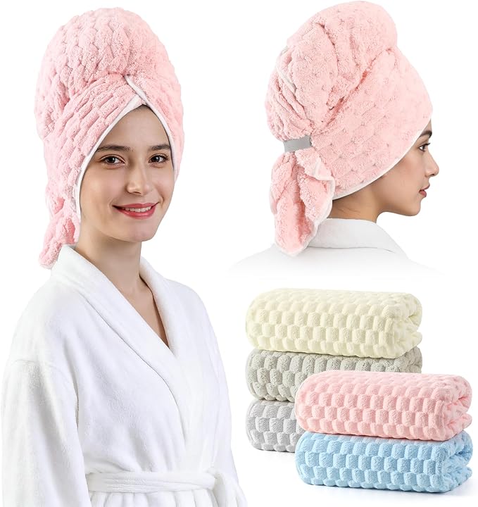 REDKISS 5 Pack Extra Large Hair Towels - Image 9