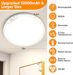 10000mAh Rechargeable Motion Sensor Ceiling Light - Image 2