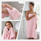 REDKISS 6 Piece Pink Towel Set, Extra Large Microfiber Bathroom Towels Set - Image 8