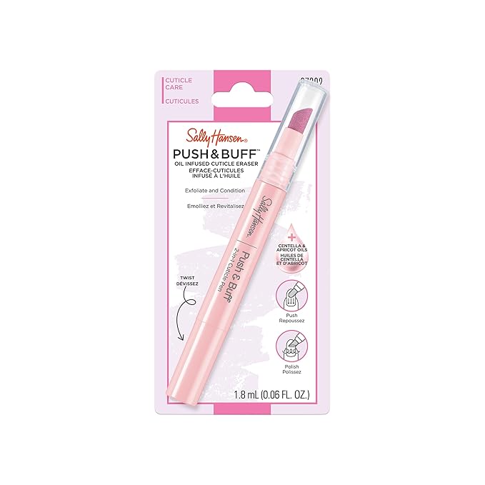 Sally Hansen Push & Buff 2-in-1 Cuticle Care Treatment Pen | Exfoliates by SallyHansen