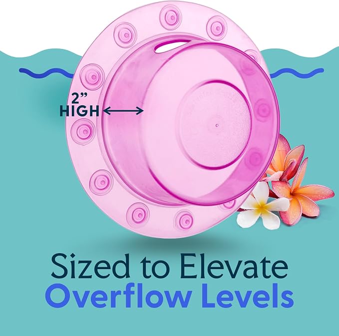 SlipX Solutions Bottomless Bath, Essential Overflow Drain Cover - Image 7