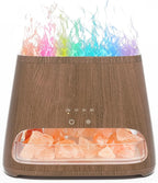 SALKING Colorful Flame Fire Diffuser Humidifier, Himalayan Salt Lamp, 7 Colors by SALKING