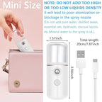 Mudder 8 Pieces Nano Facial Mister Face Sprayer Portable Handheld Humidifier - Image 2