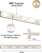 VOLISUN Modern Bathroom Vanity Light Fixtures, Brushed Nickel LED Bathroom - Image 4