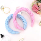 Spa Headbands for Women Skincare Makeup Headband for Washing Face Puffy Bubble - Image 7