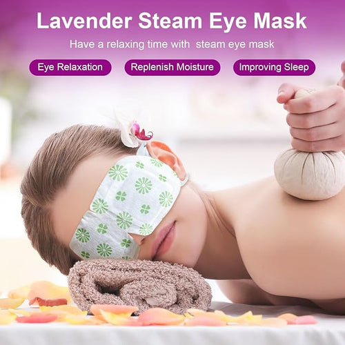 10 Packs Steam Eye Mask, Lavender Steam Eye Masks Disposable, Self-Heating - Image 2