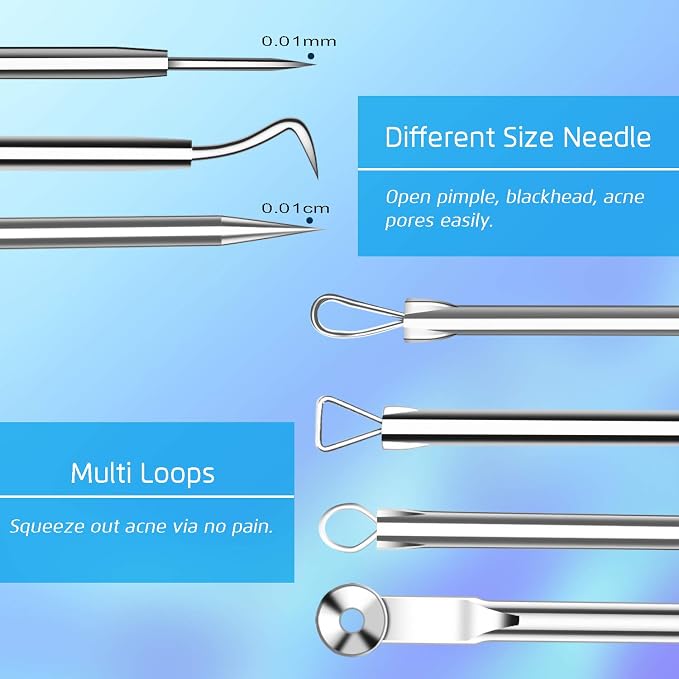 Best Blackhead Remover, Acne Whitehead Removal Kit, Pimple Comedone Extractor - Image 5