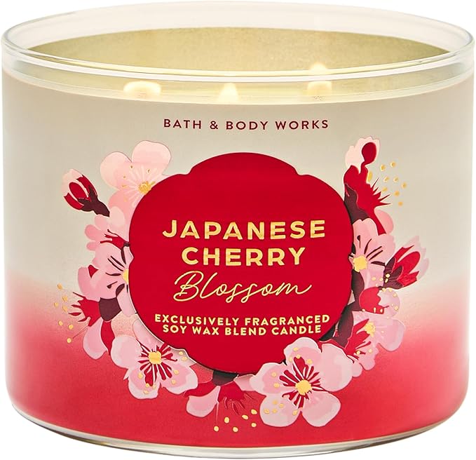 Bath & Body Works Japanese Cherry Blossom 3-Wick Candle by BathBodyWorks