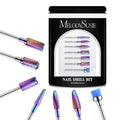 MelodySusie Nail Drill Bits Set, 3/32'' Professional Nail Bits by MelodySusie