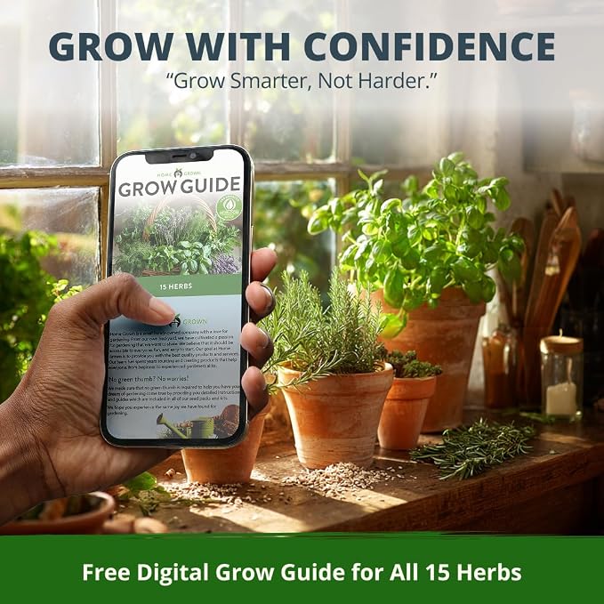 HOME GROWN Herb Seeds for Planting 15-Pack Massive Seed Count 4, 300+ Seeds - Image 9