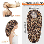2 Pcs Large Shower Cap for Braids, Extra Long Shower Cap for Women Long Hair & - Image 2
