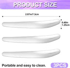 Pndeyo 3pcs Mini Stainless Steel Makeup Spatula, 2.87x0.49in Reusable Cosmetic - Image 2