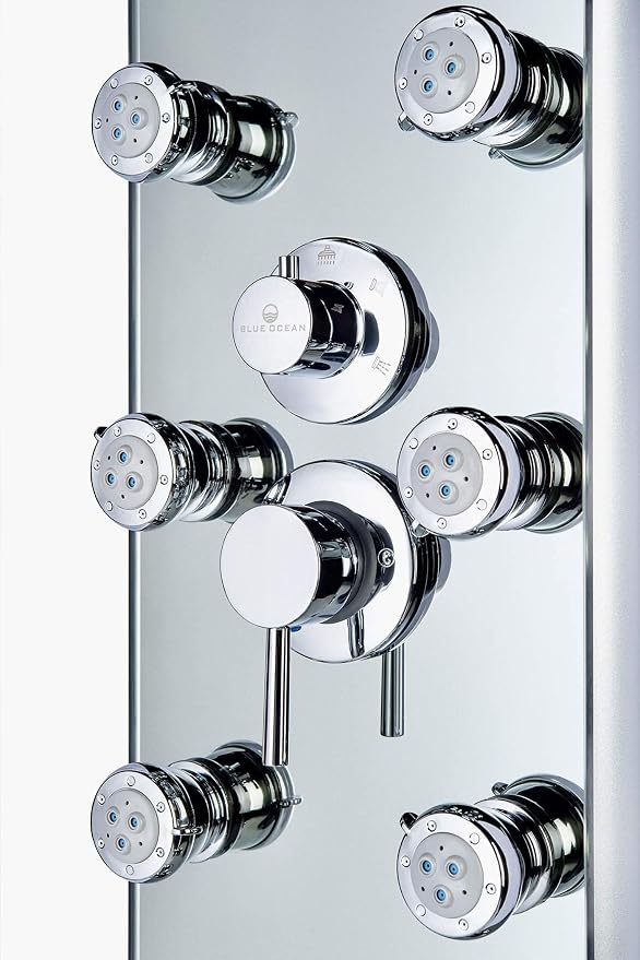Blue Ocean 52" Aluminum SPA392M Shower Panel Tower System - Image 8