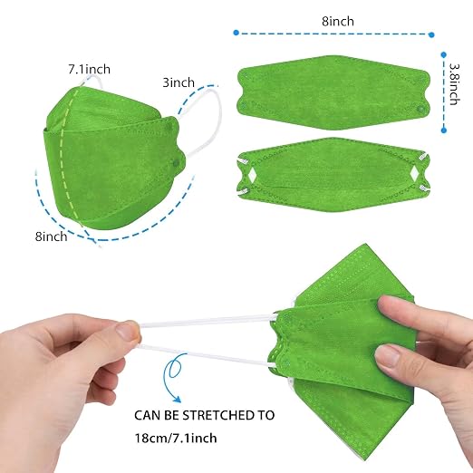 Borje KN95 Face Masks 50 Pack, Breathable Comfortable and Disposable KN95 Mask - Image 5
